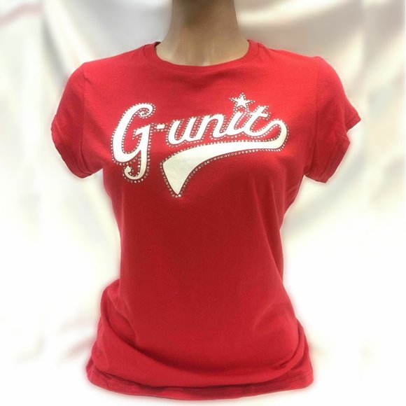 Women's Fashion G Unit Red Tee Shirt - Picture 1 of 3